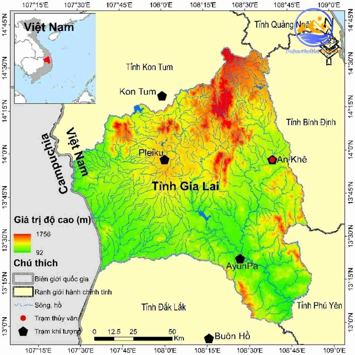 Vị trí địa lý tỉnh Gia Lai