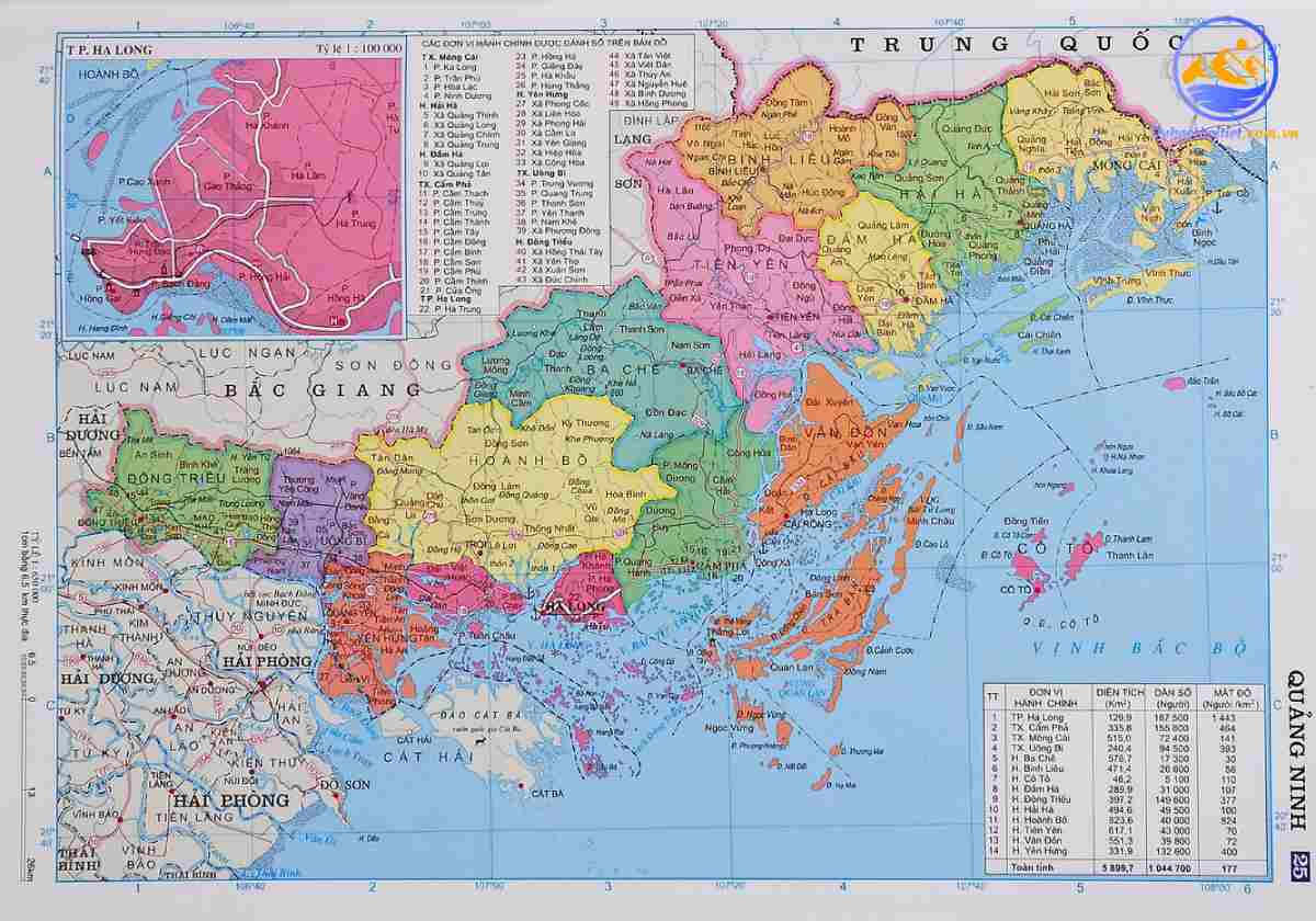 Vị trí địa lý của tỉnh Quảng Ninh